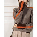 Aura | Gestreepte Pullover met Hoge Hals