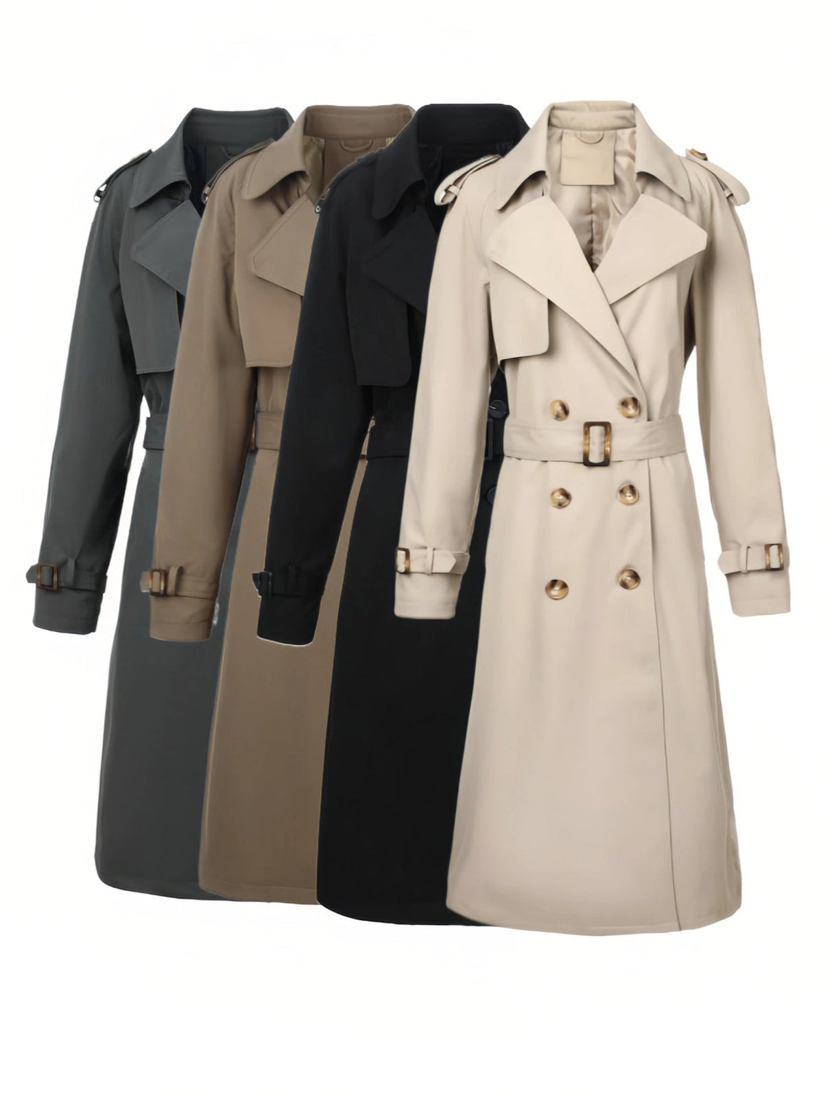 Wilhelmina | Trenchcoat Dubbelzijdig met Ceintuur