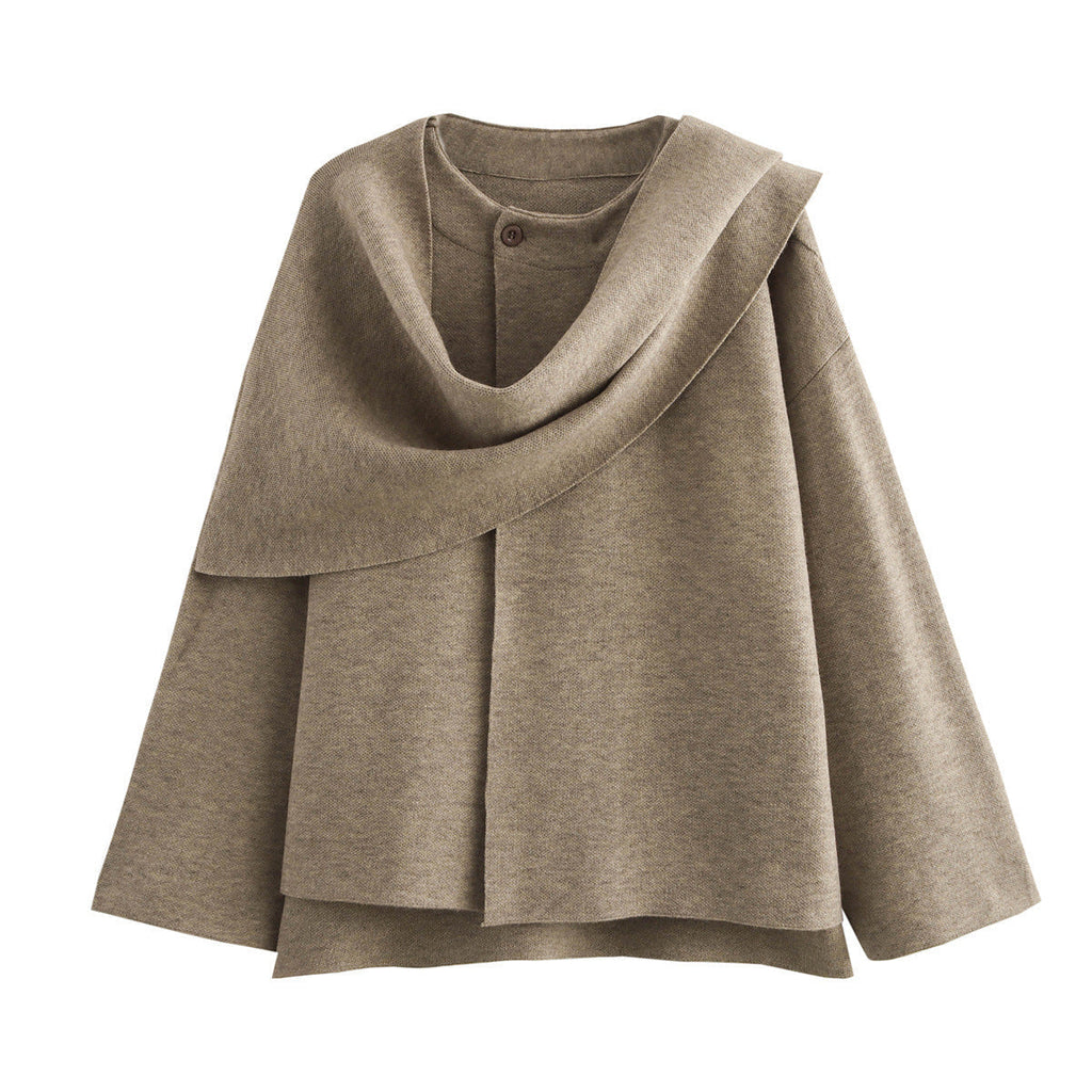Cozy | Oversized Jas met Vaste Sjaal