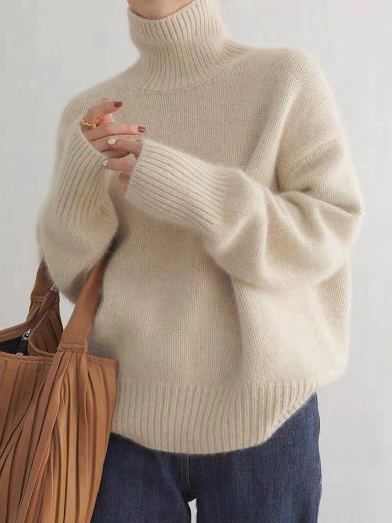 Alix | Turtleneck Pullover in Ontspannen Breiwerk