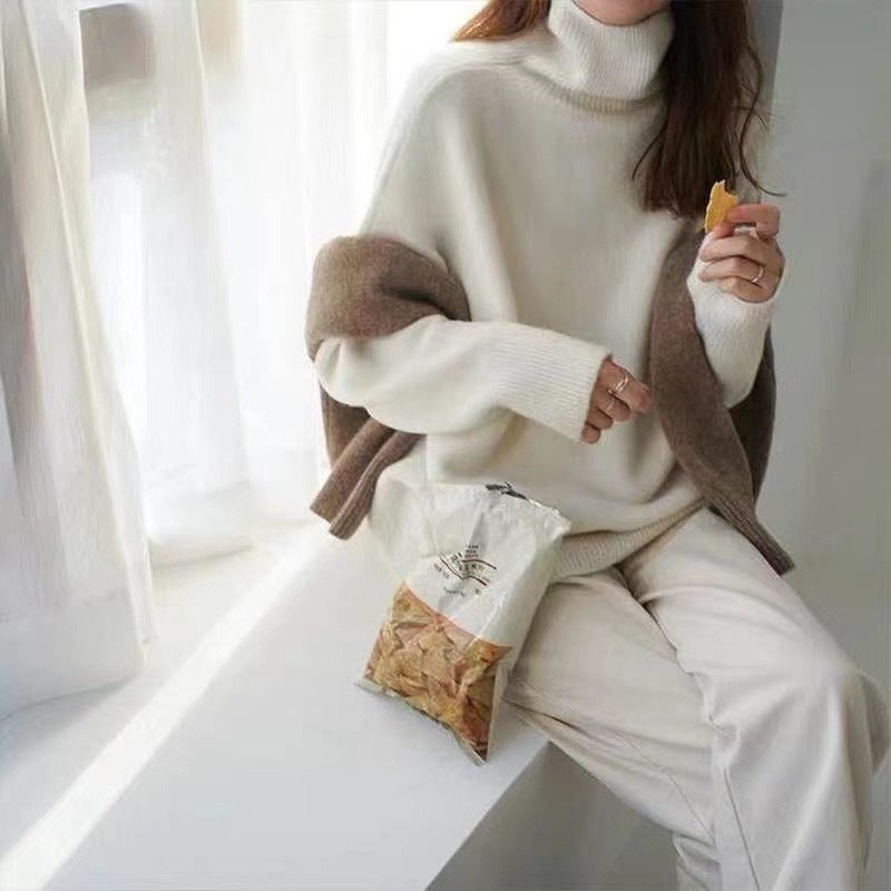 Alix | Turtleneck Pullover in Ontspannen Breiwerk