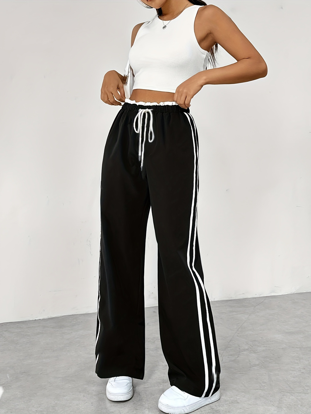 Nova | Sportieve Wijde Joggingbroek