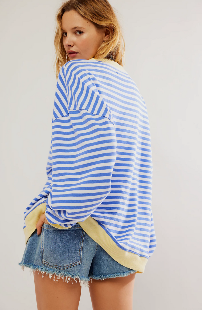 Blix | Oversized Gestreept Sweatshirt