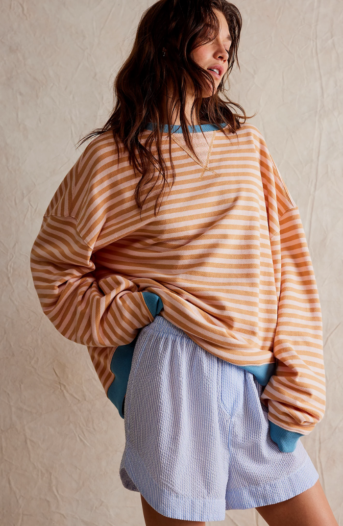 Blix | Oversized Gestreept Sweatshirt