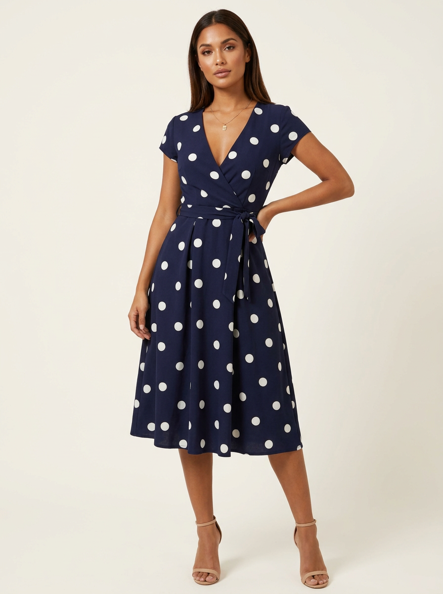 Camille | Polkadot wikkeljurk