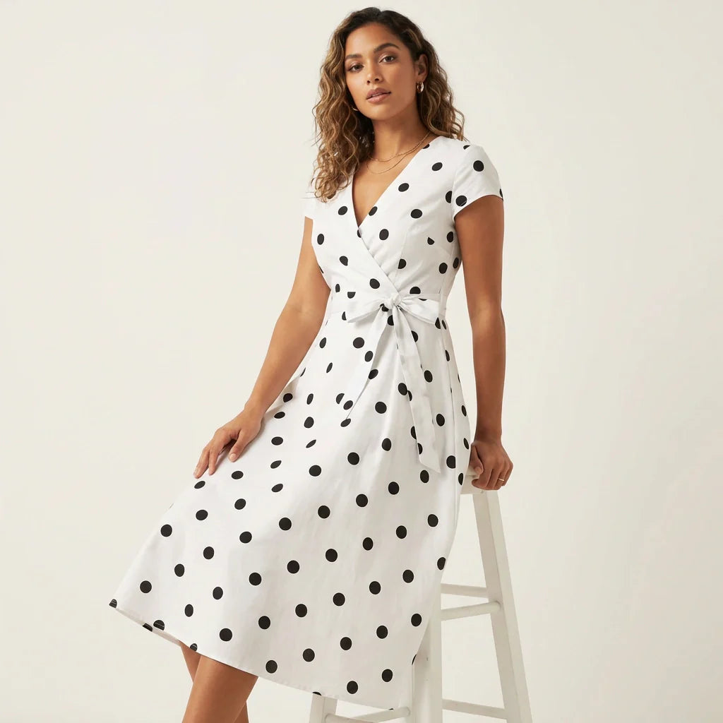 Camille | Polkadot wikkeljurk