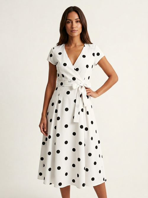 Camille | Polkadot wikkeljurk