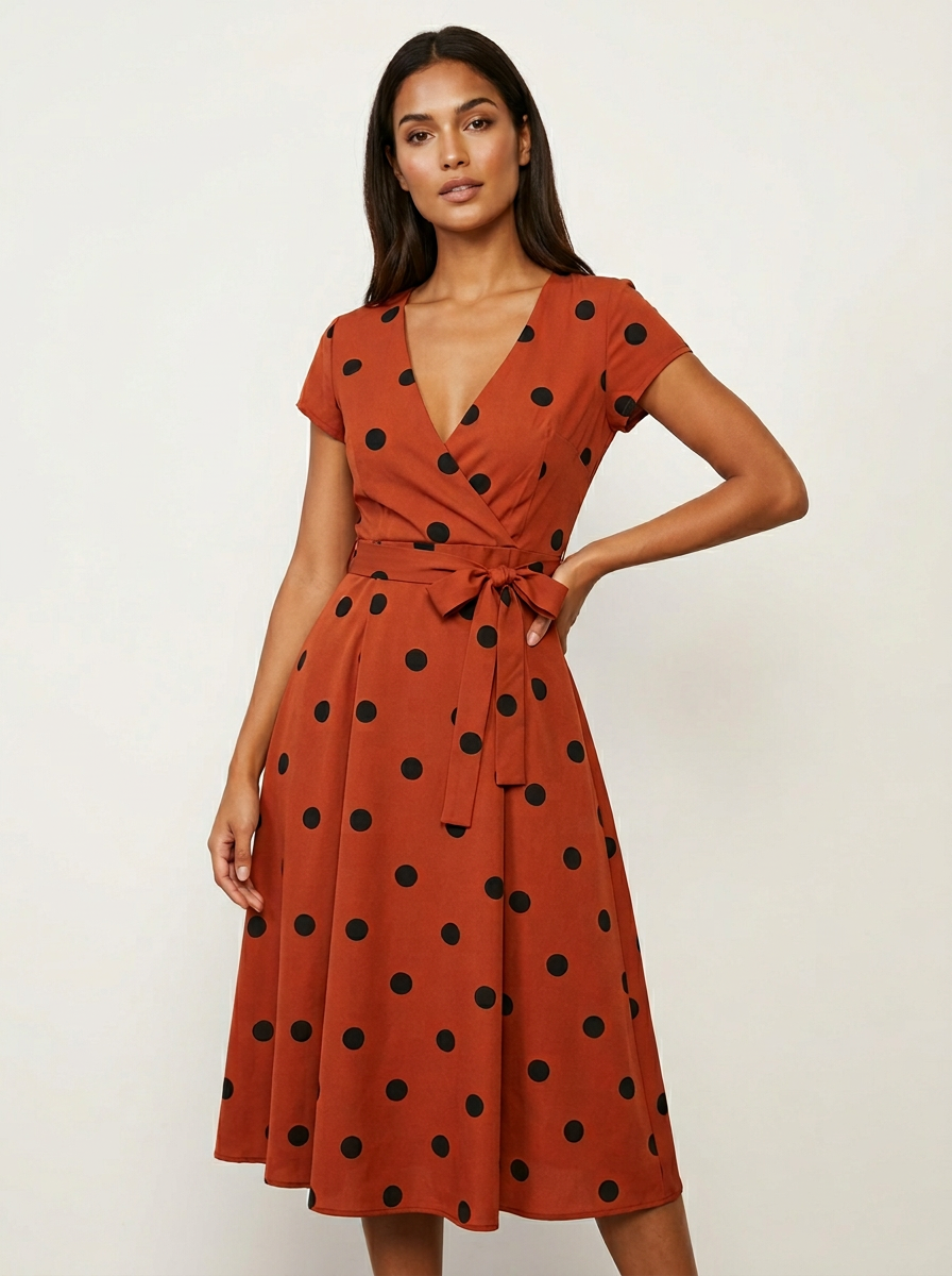 Camille | Polkadot wikkeljurk