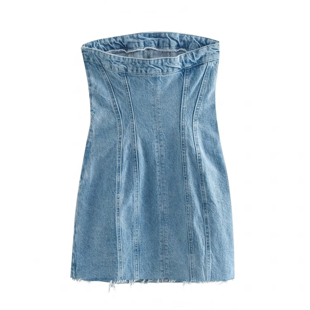 Denim | Off-Shoulder Jurk