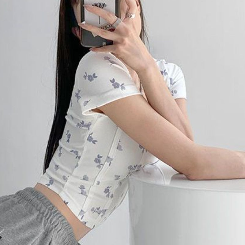 Shea | Bloemen Crop Top