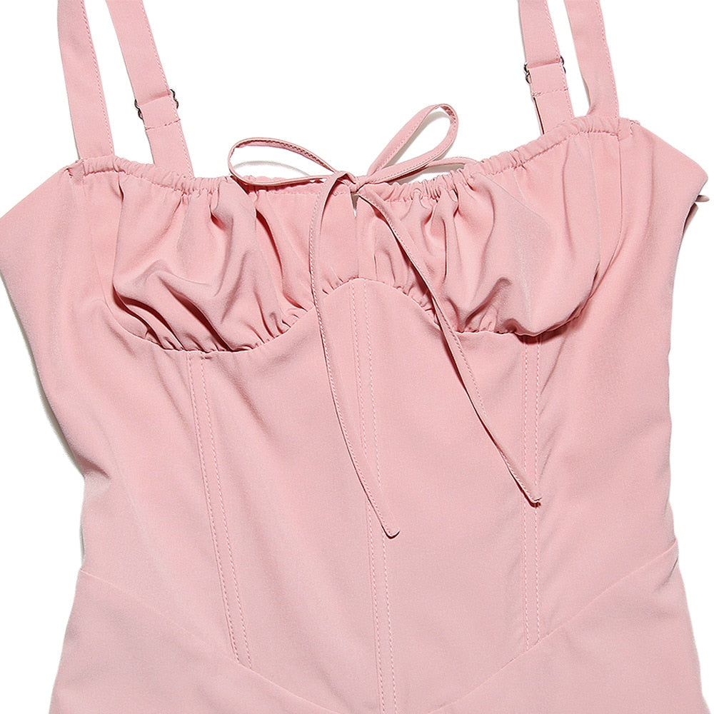 Soof | Mini jurk met strikdetail en corset vorm