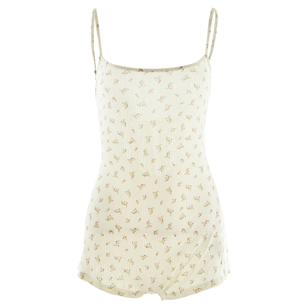 Marbel | Bloemenprint playsuit