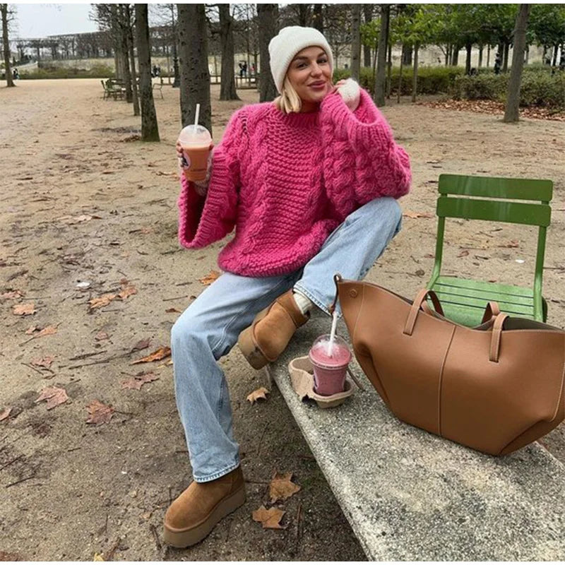 Marit | Oversized gebreide trui