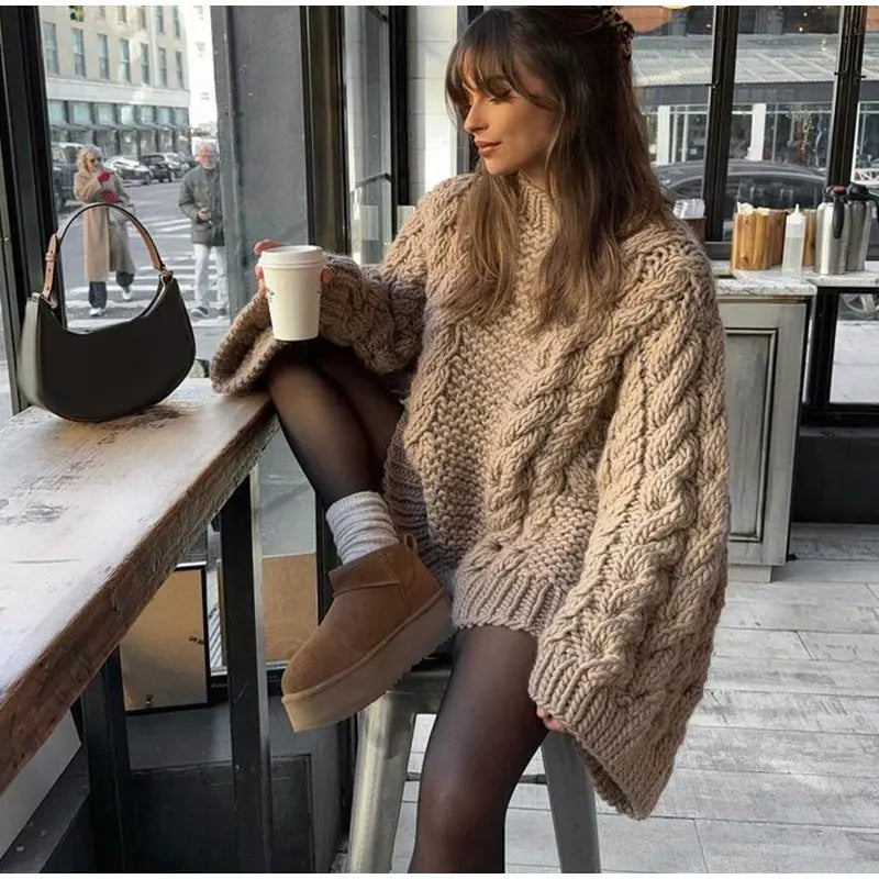 Marit | Oversized gebreide trui
