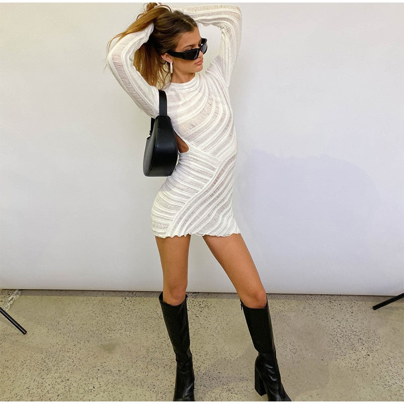 Darcy | Slim Fit Mini-Jurk met Cut-Outs
