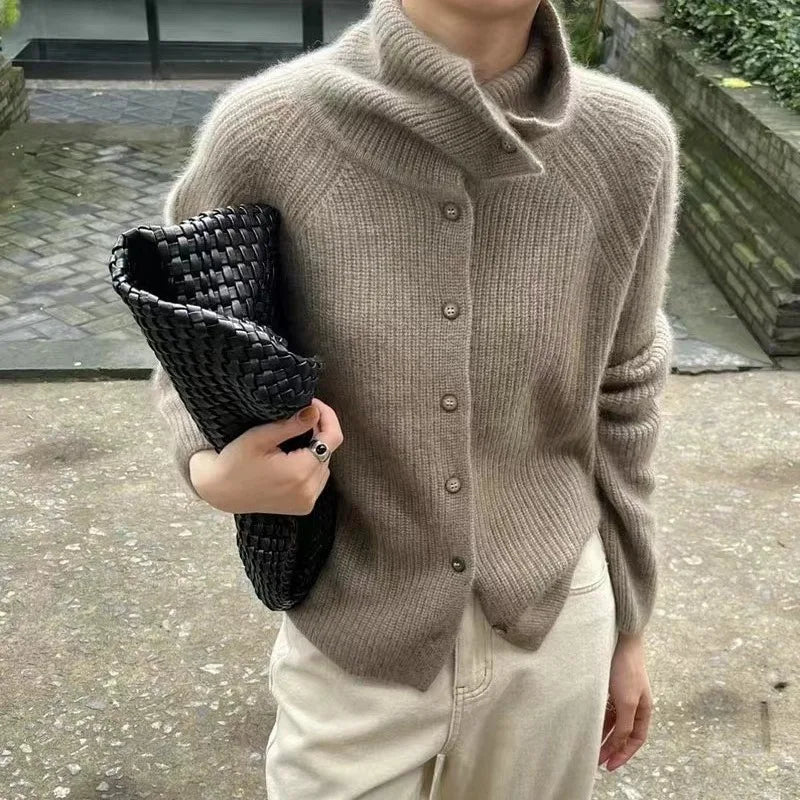 Franchesca | Wollen Coltrui Cardigan