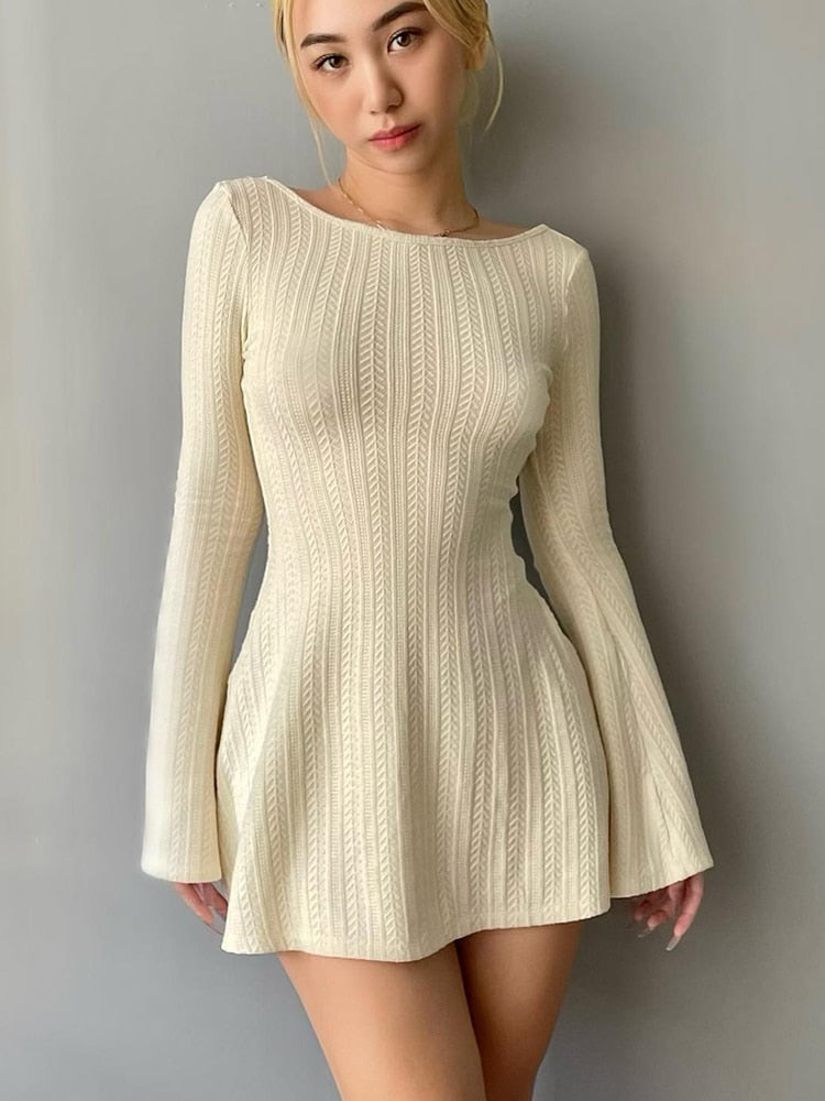 Bliss | Rugloze Bodycon Mini-Jurk
