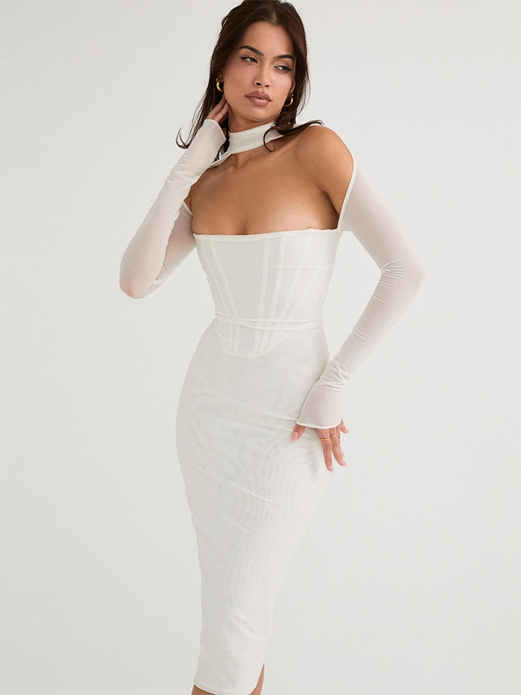 Laura | Bodycon midi jurk