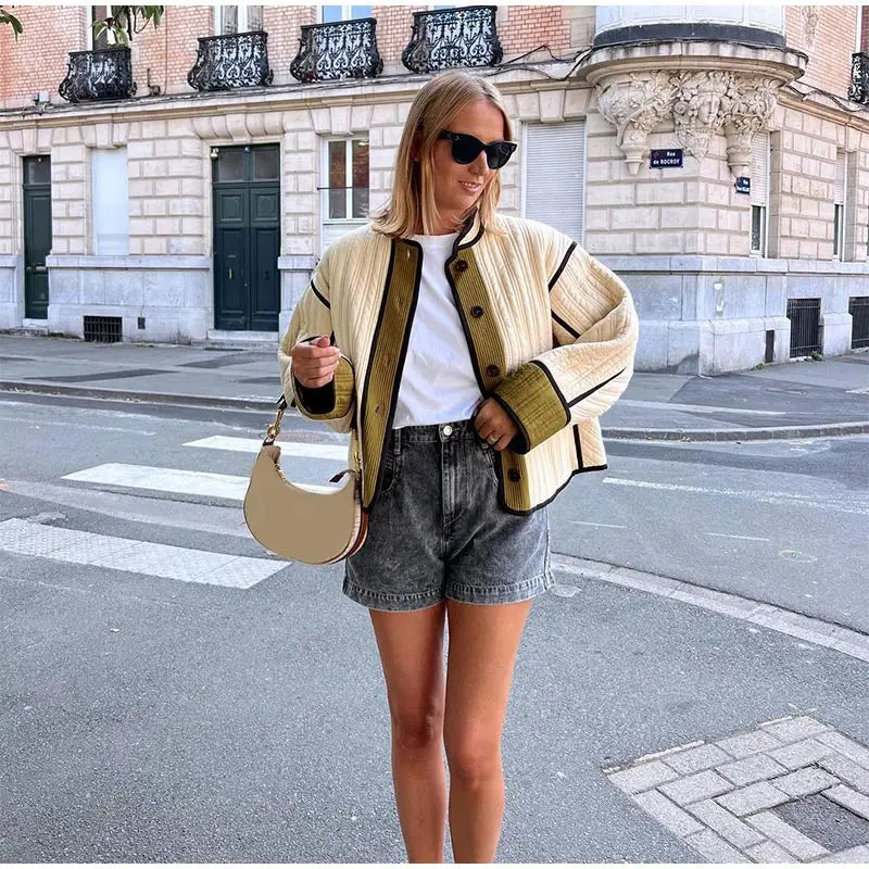 Stella | Patchwork Gewatteerde Jas