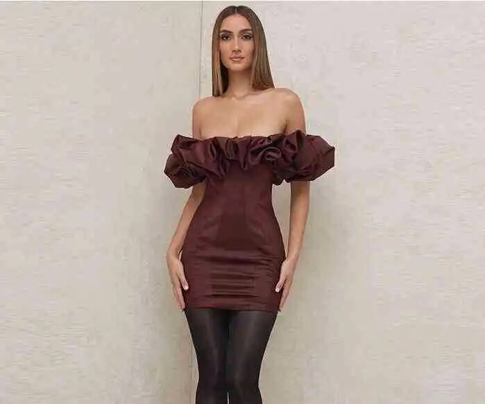 Sasha | Elegante Halslijn Jurk