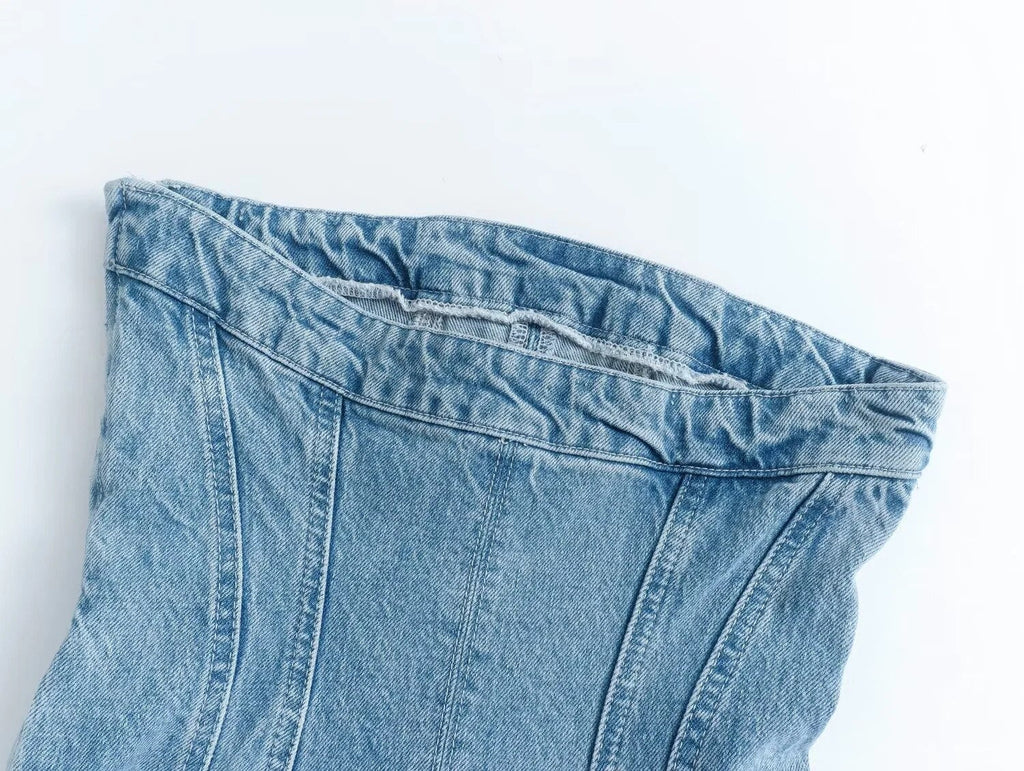 Denim | Off-Shoulder Jurk