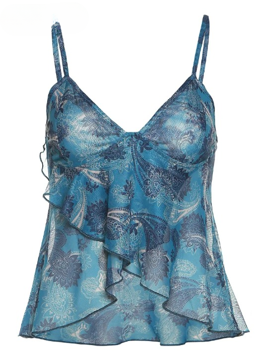 Vivi | Printed mesh cami