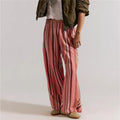 Merel | Casual Gestreepte Wijde Broek voor Dames