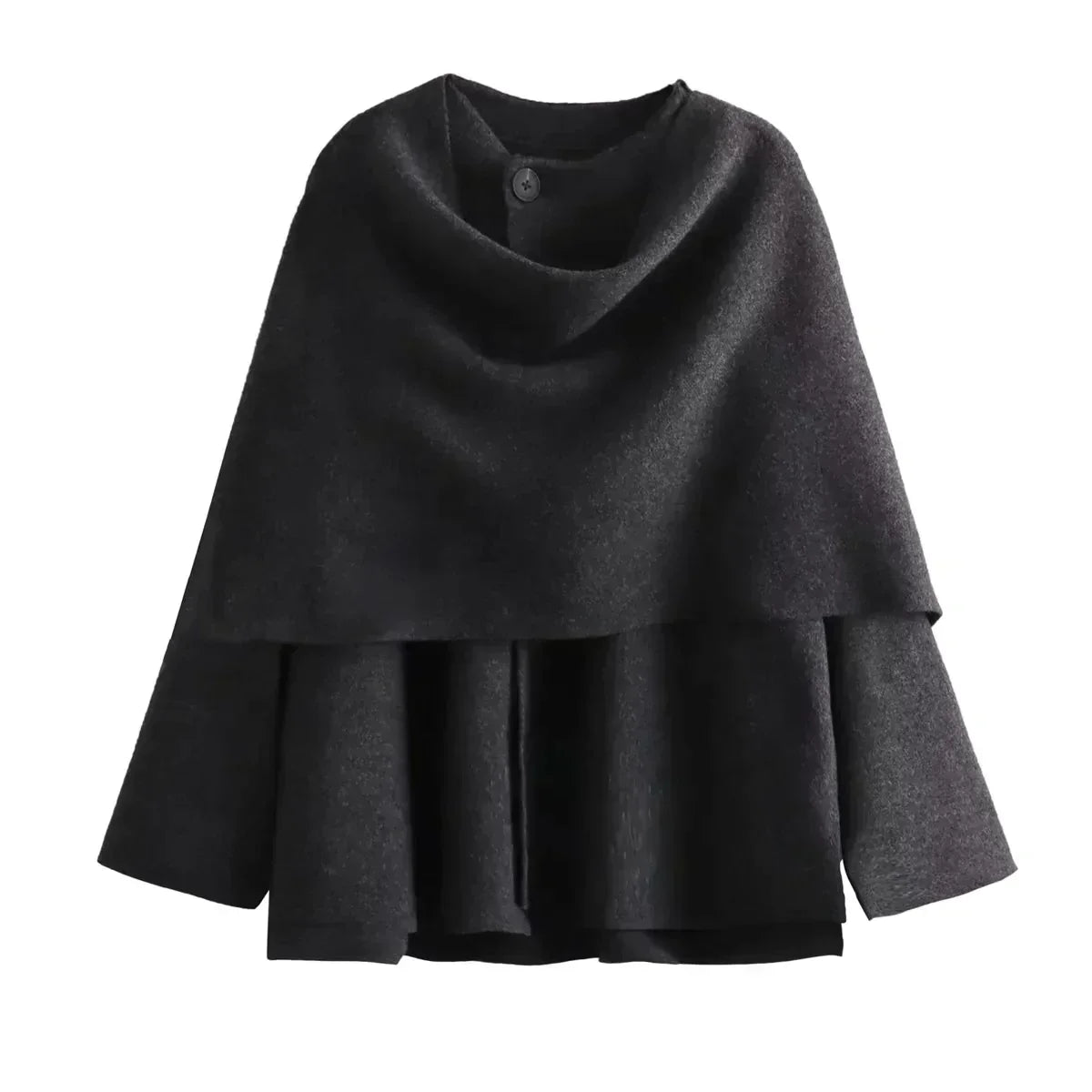 Cozy | Oversized Jas met Vaste Sjaal