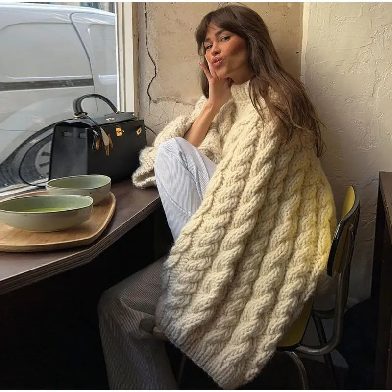Marit | Oversized gebreide trui