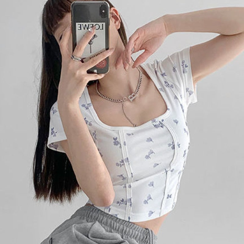 Shea | Bloemen Crop Top