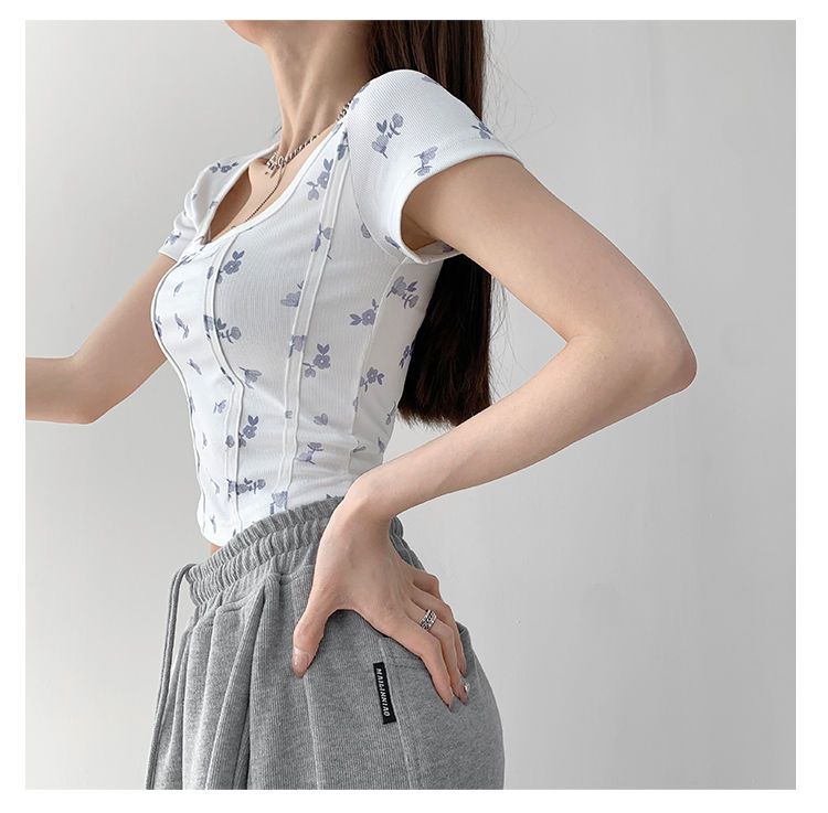 Shea | Bloemen Crop Top