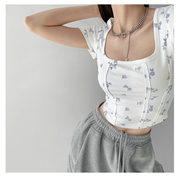 Shea | Bloemen Crop Top