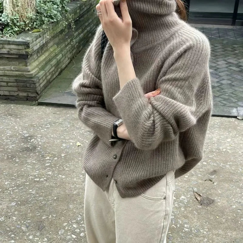 Franchesca | Wollen Coltrui Cardigan
