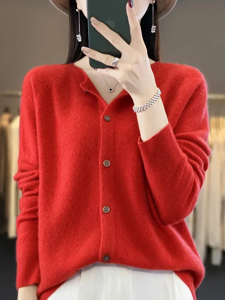 Marielle | Zachte Knopen Cardigan