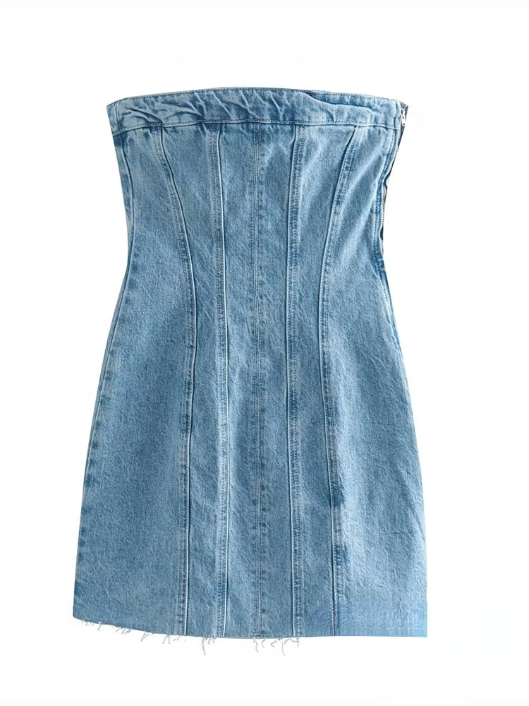 Denim | Off-Shoulder Jurk