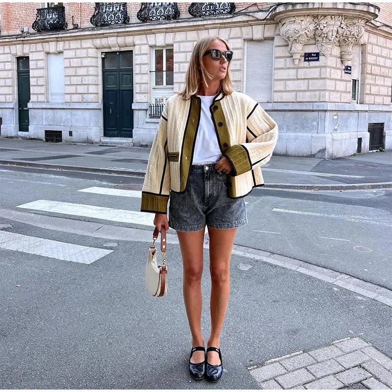 Stella | Patchwork Gewatteerde Jas