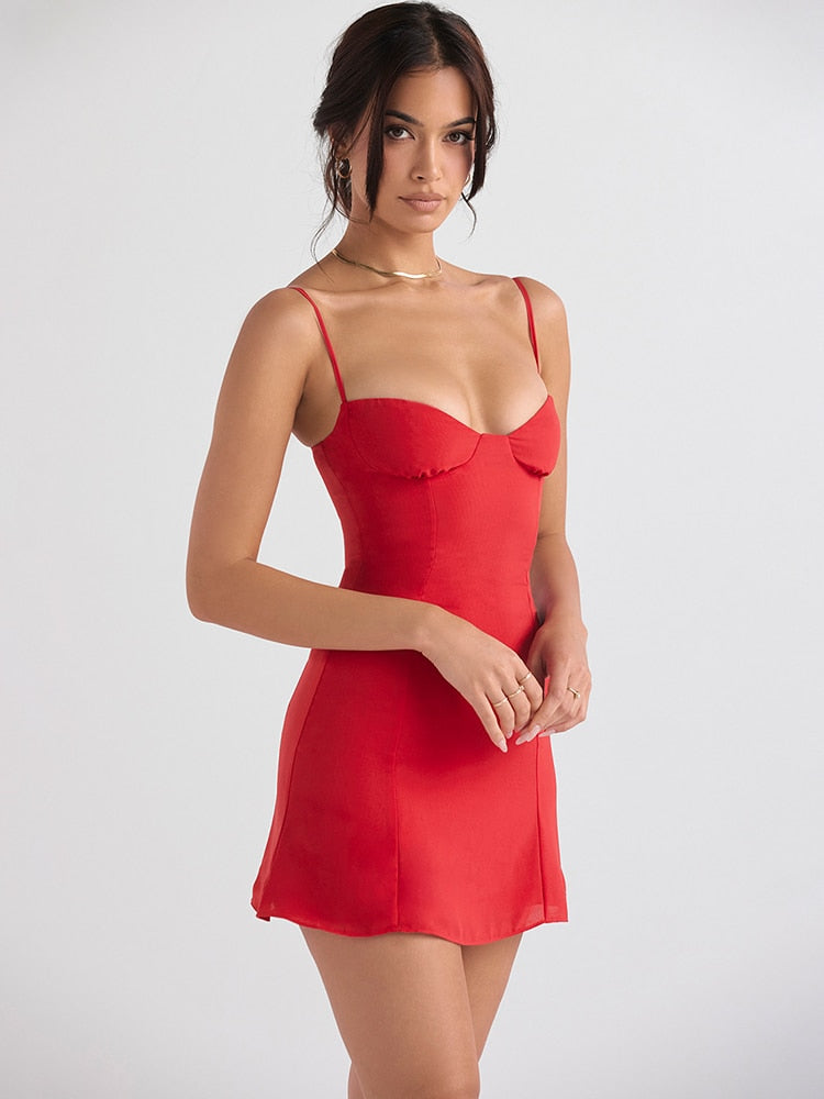 Katie | Chiffon mini jurk
