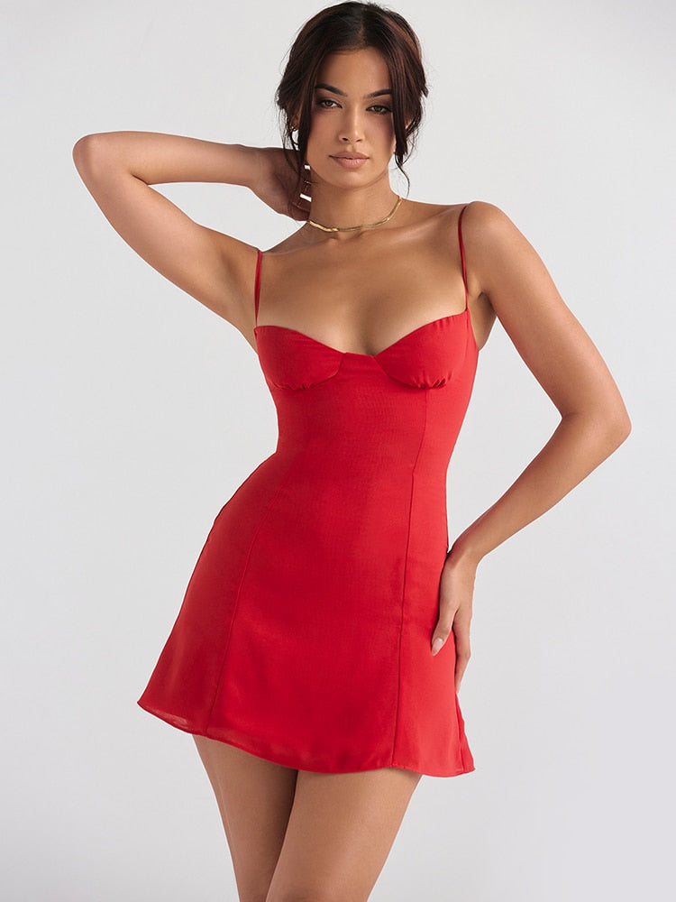 Katie | Chiffon mini jurk