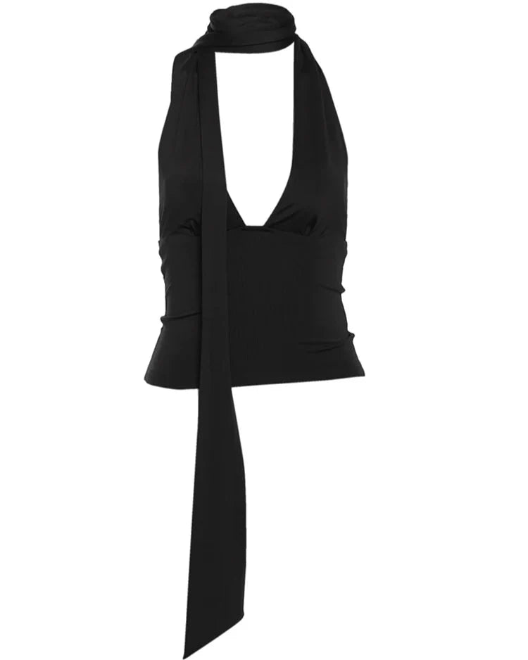 Mina | Elegante Tanktop met Sjaalontwerp