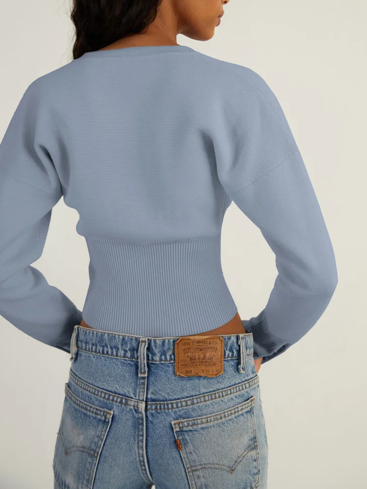Nina | Fijngebreid vest met knoopsluiting