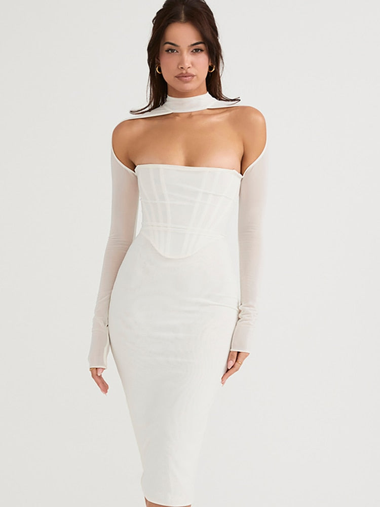 Laura | Bodycon midi jurk