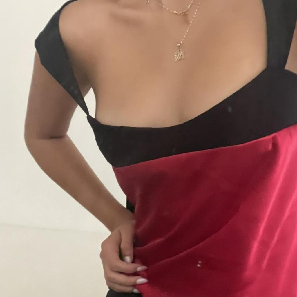 Cooper | Satijnen vest top