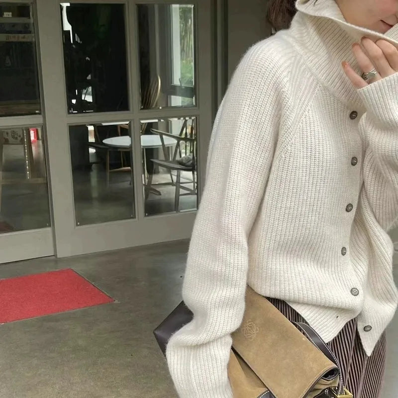 Franchesca | Wollen Coltrui Cardigan