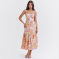 Seraphine | Bloemenprint midi jurk