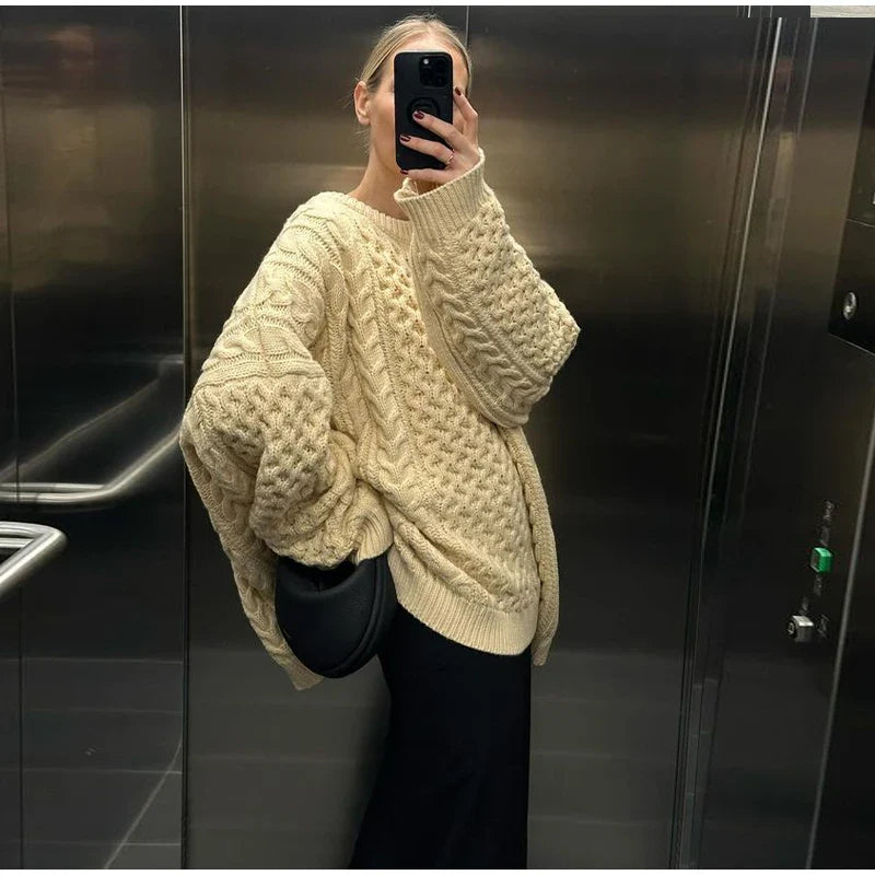 Marit | Oversized gebreide trui