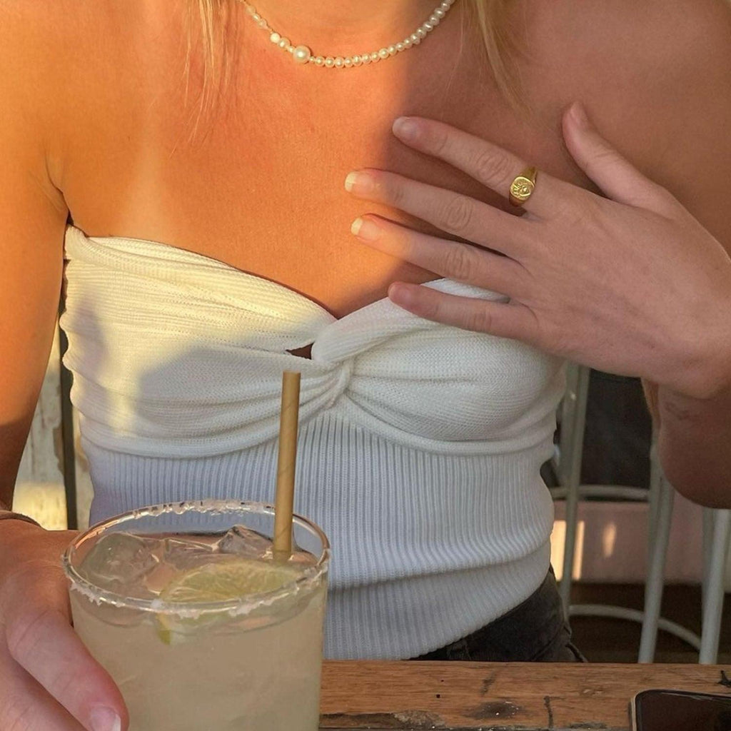 Vallice | Off-Shoulder Strapless Top