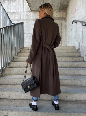 Ines | Warme Trenchcoat met Ceintuur