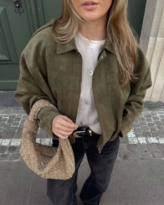 Suki | Oversized Suède Jas