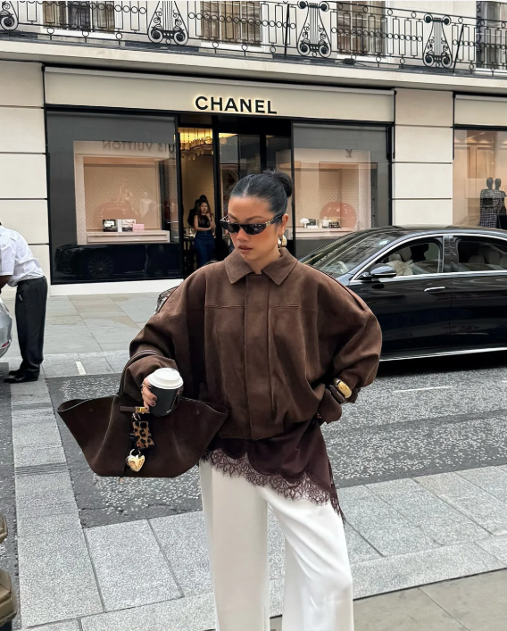Suki | Oversized Suède Jas