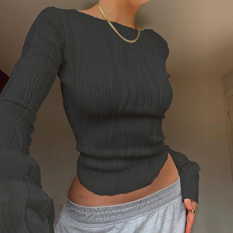 Eden | Ruched skinny top